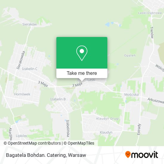 Bagatela Bohdan. Catering map