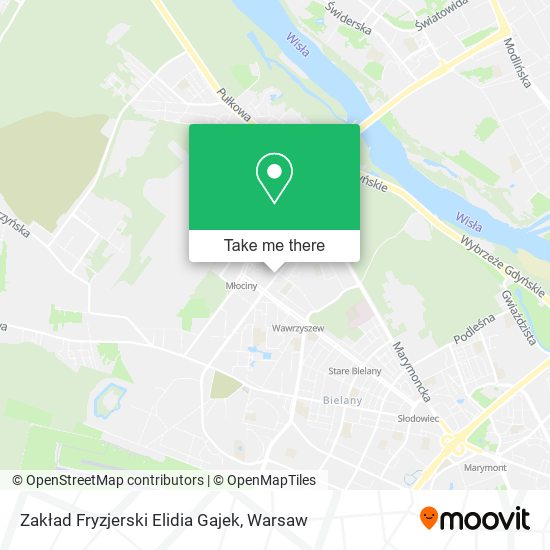 Zakład Fryzjerski Elidia Gajek map