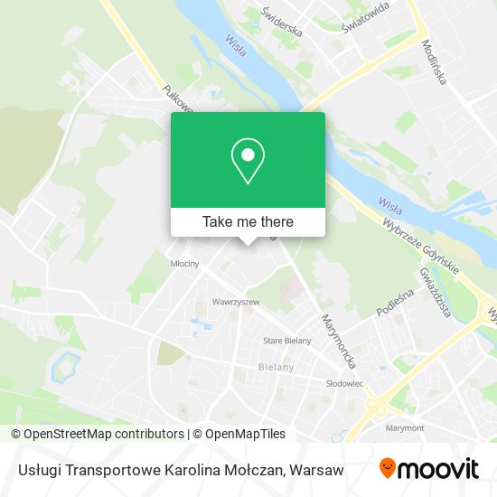 Usługi Transportowe Karolina Mołczan map