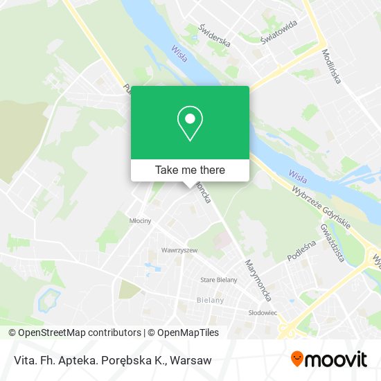 Vita. Fh. Apteka. Porębska K. map