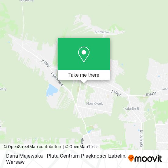 Daria Majewska - Pluta Centrum Piaękności Izabelin map