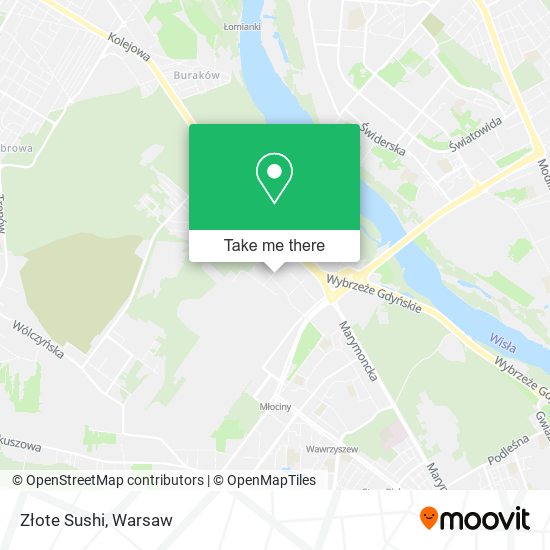 Złote Sushi map