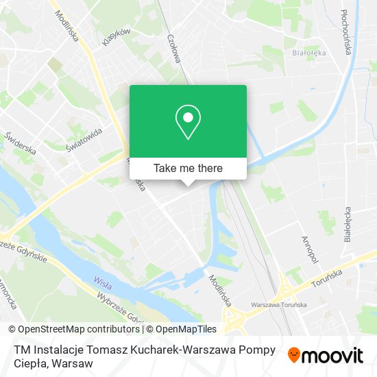 Карта TM Instalacje Tomasz Kucharek-Warszawa Pompy Ciepła