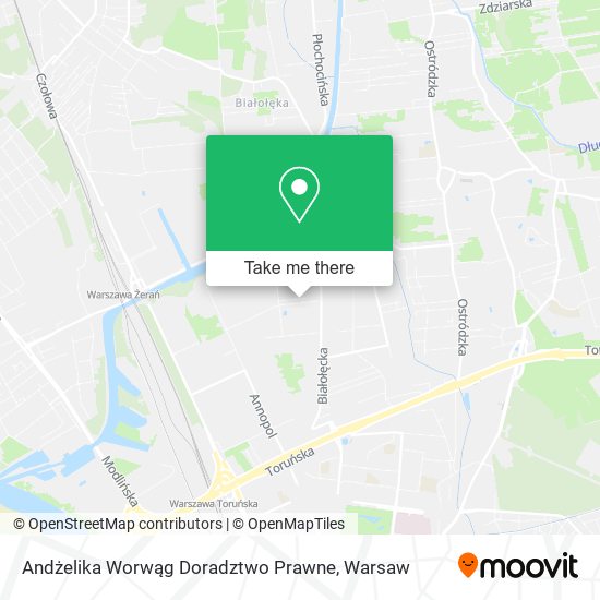 Andżelika Worwąg Doradztwo Prawne map