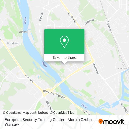 European Security Training Center - Marcin Czuba map