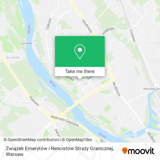 Związek Emerytów i Rencistów Straży Granicznej map