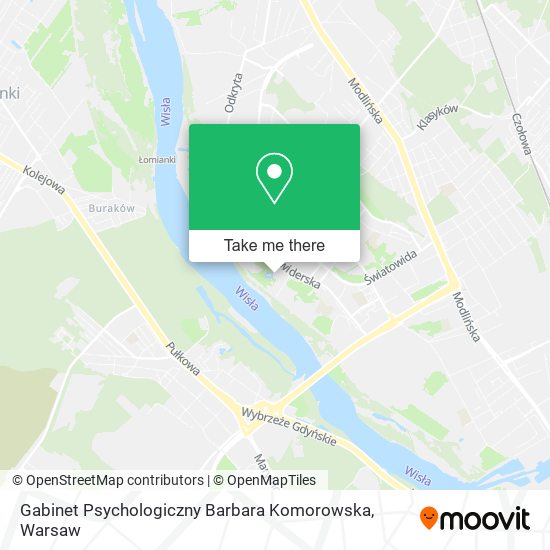 Gabinet Psychologiczny Barbara Komorowska map