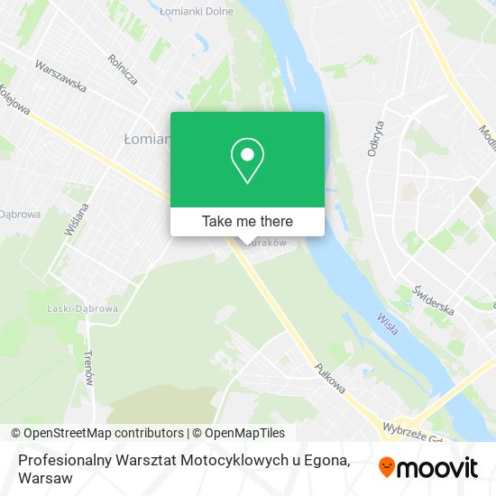 Profesionalny Warsztat Motocyklowych u Egona map