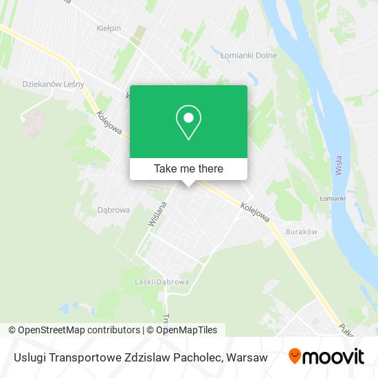 Карта Uslugi Transportowe Zdzislaw Pacholec