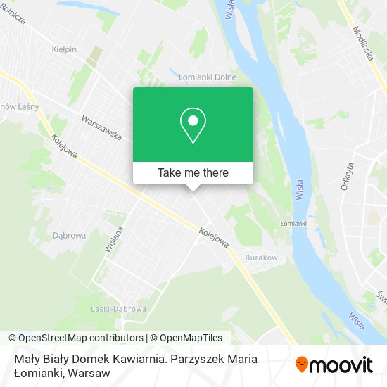 Mały Biały Domek Kawiarnia. Parzyszek Maria Łomianki map