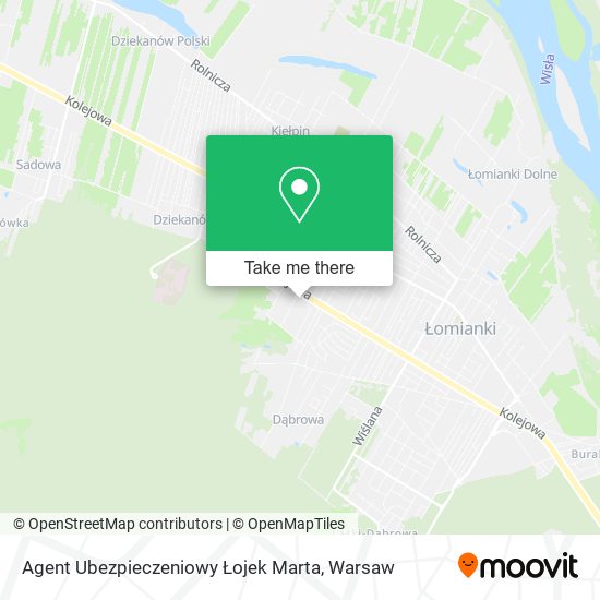 Agent Ubezpieczeniowy Łojek Marta map