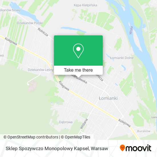 Карта Sklep Spozywczo Monopolowy Kapsel