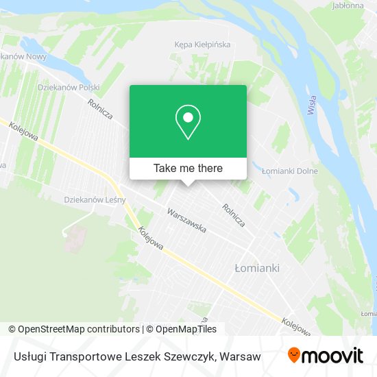 Usługi Transportowe Leszek Szewczyk map