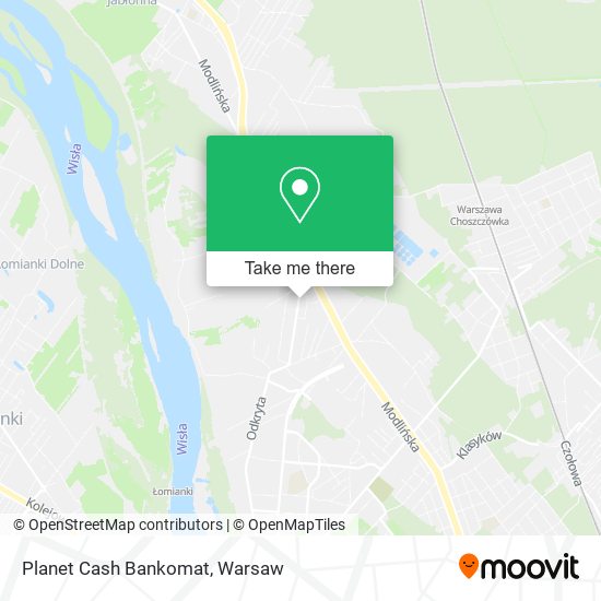 Planet Cash Bankomat map