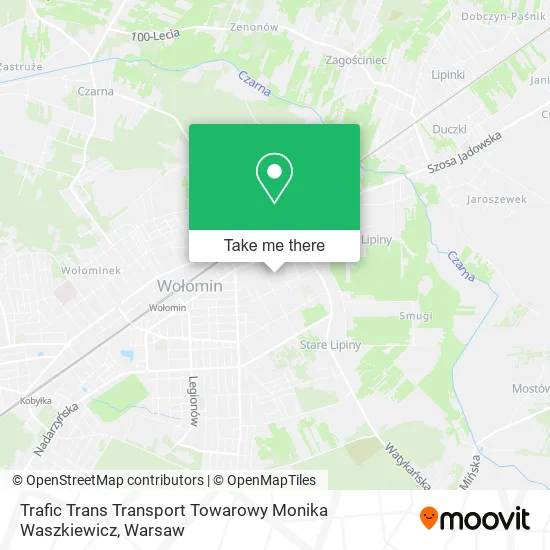 Карта Trafic Trans Transport Towarowy Monika Waszkiewicz