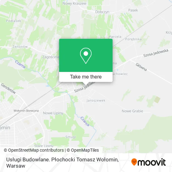 Usługi Budowlane. Płochocki Tomasz Wołomin map