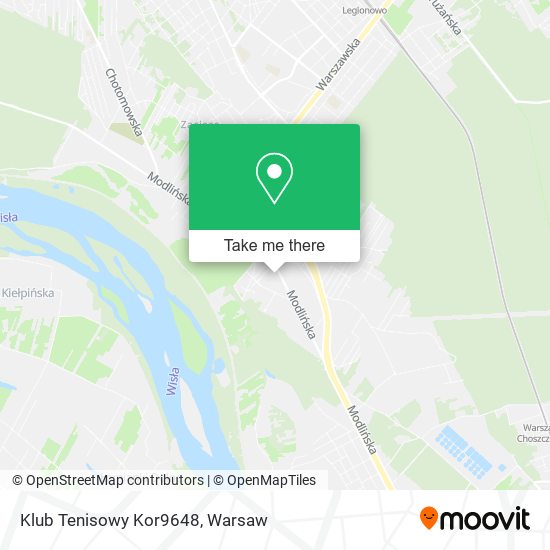 Klub Tenisowy Kor9648 map