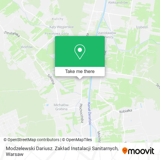 Карта Modzelewski Dariusz. Zakład Instalacji Sanitarnych