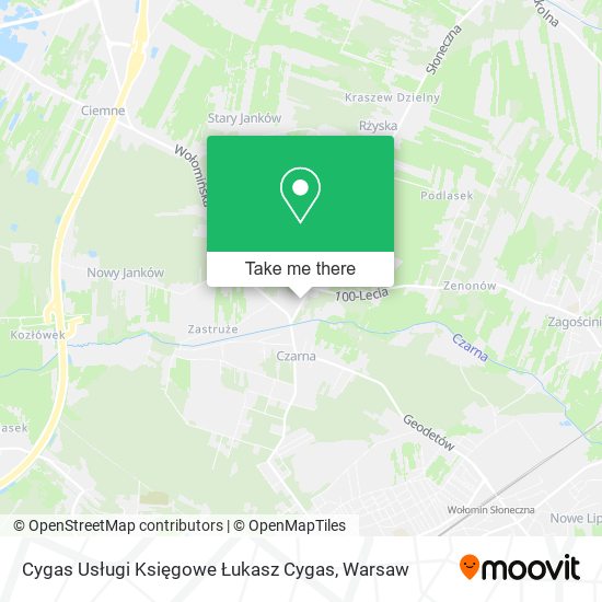 Cygas Usługi Księgowe Łukasz Cygas map