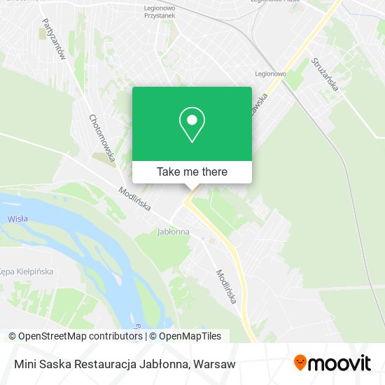 Mini Saska Restauracja Jabłonna map