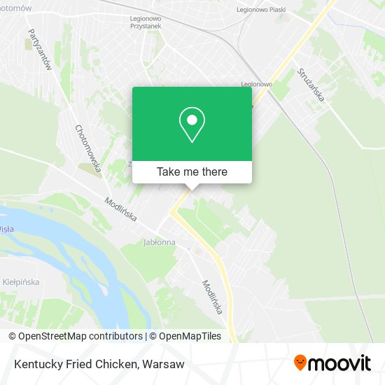 Kentucky Fried Chicken map