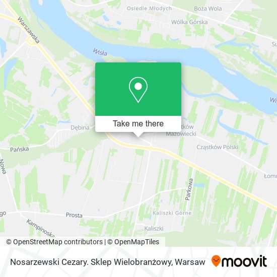 Nosarzewski Cezary. Sklep Wielobranżowy map