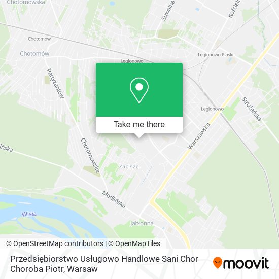 Przedsiębiorstwo Usługowo Handlowe Sani Chor Choroba Piotr map