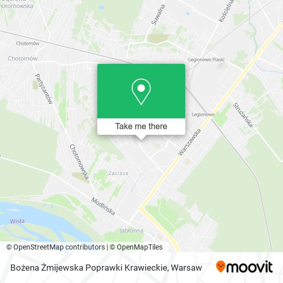 Карта Bożena Żmijewska Poprawki Krawieckie