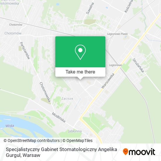 Specjalistyczny Gabinet Stomatologiczny Angelika Gurgul map