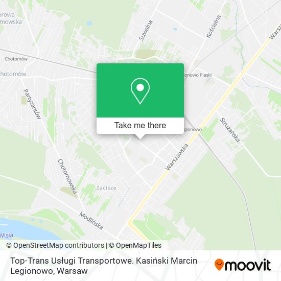 Top-Trans Usługi Transportowe. Kasiński Marcin Legionowo map