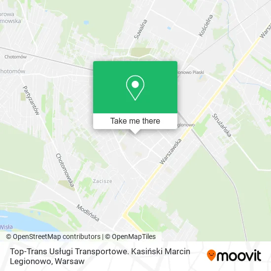 Top-Trans Usługi Transportowe. Kasiński Marcin Legionowo map