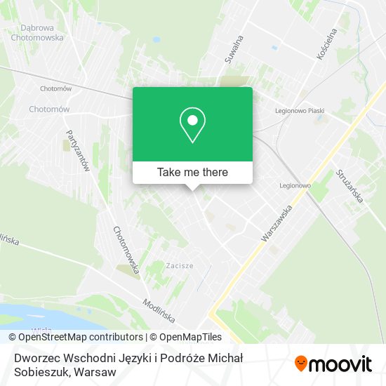 Dworzec Wschodni Języki i Podróże Michał Sobieszuk map