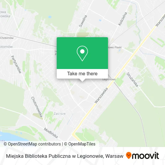 Miejska Biblioteka Publiczna w Legionowie map