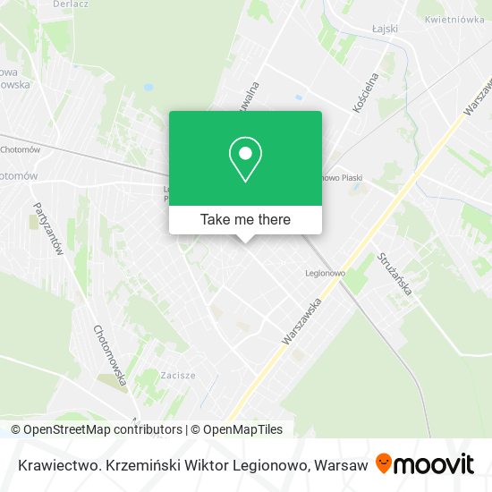 Карта Krawiectwo. Krzemiński Wiktor Legionowo