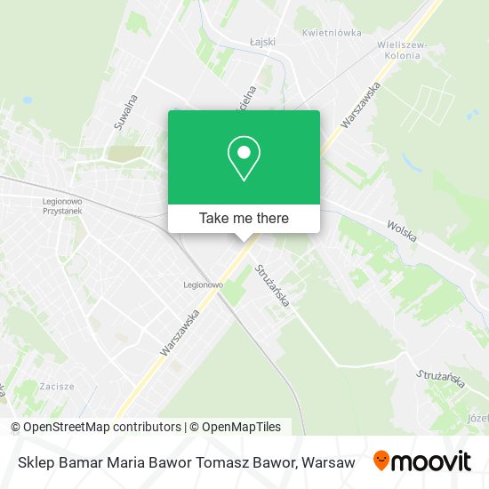 Sklep Bamar Maria Bawor Tomasz Bawor map