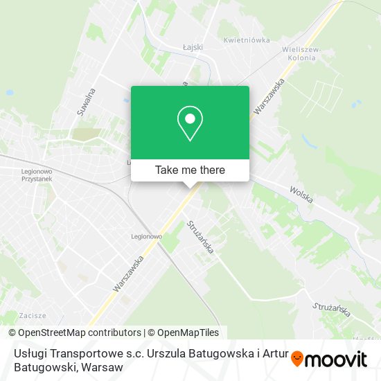 Usługi Transportowe s.c. Urszula Batugowska i Artur Batugowski map