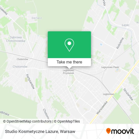 Studio Kosmetyczne Lazure map