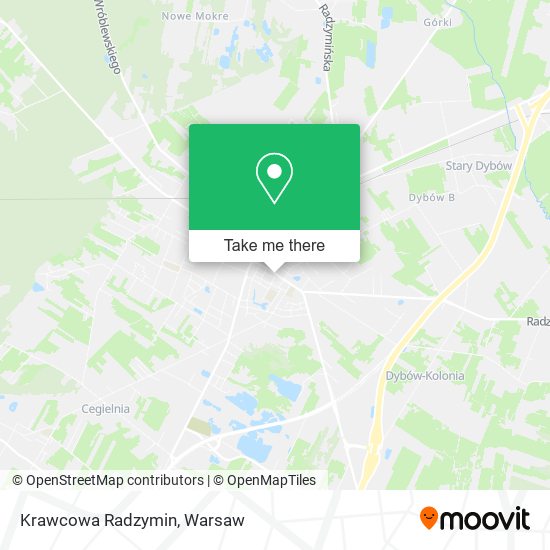 Krawcowa Radzymin map