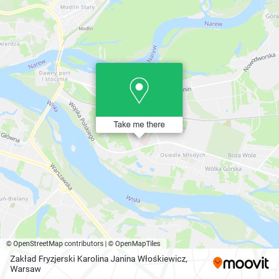 Zakład Fryzjerski Karolina Janina Włośkiewicz map