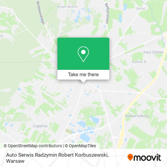 Auto Serwis Radzymin Robert Korbuszewski map