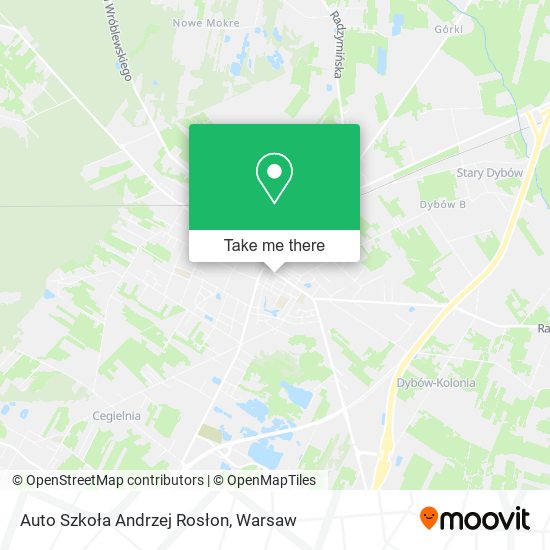 Auto Szkoła Andrzej Rosłon map