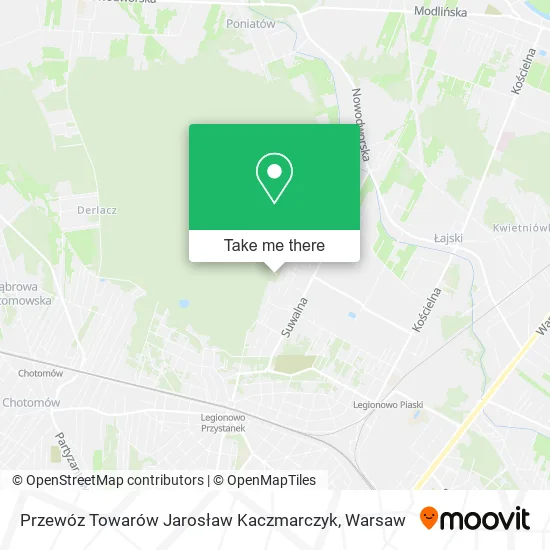 Przewóz Towarów Jarosław Kaczmarczyk map