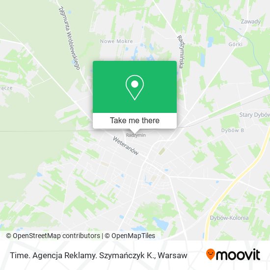 Time. Agencja Reklamy. Szymańczyk K. map