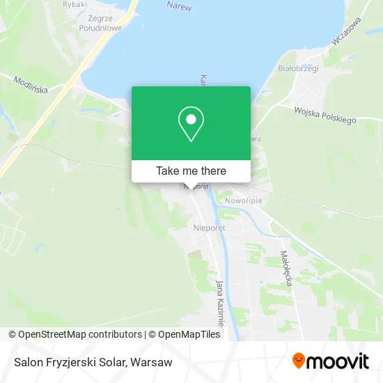 Salon Fryzjerski Solar map