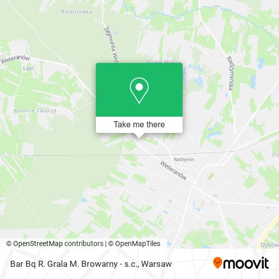 Bar Bq R. Grala M. Browarny - s.c. map