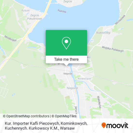 Карта Kur. Importer Kafli Piecowych, Kominkowych, Kuchennych. Kurkowscy K.M.