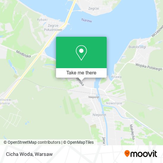 Cicha Woda map