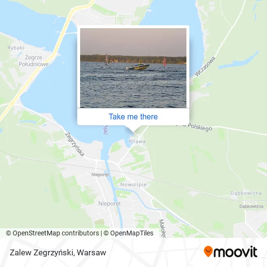 Zalew Zegrzyński map