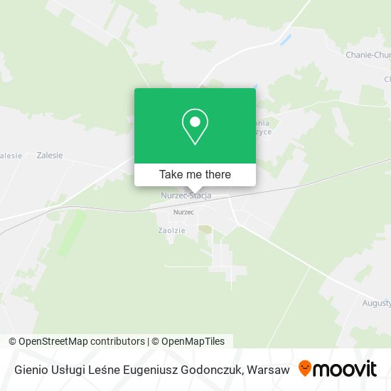 Gienio Usługi Leśne Eugeniusz Godonczuk map