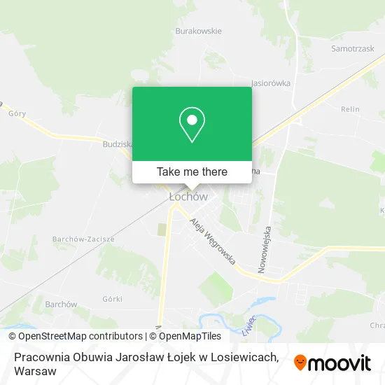 Карта Pracownia Obuwia Jarosław Łojek w Losiewicach